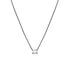 Dominique Cohen classic emerald cut east-west delicate choker in 18k black gold<span class='visuallyhidden'>; shop help at 760-978-9297.</span>